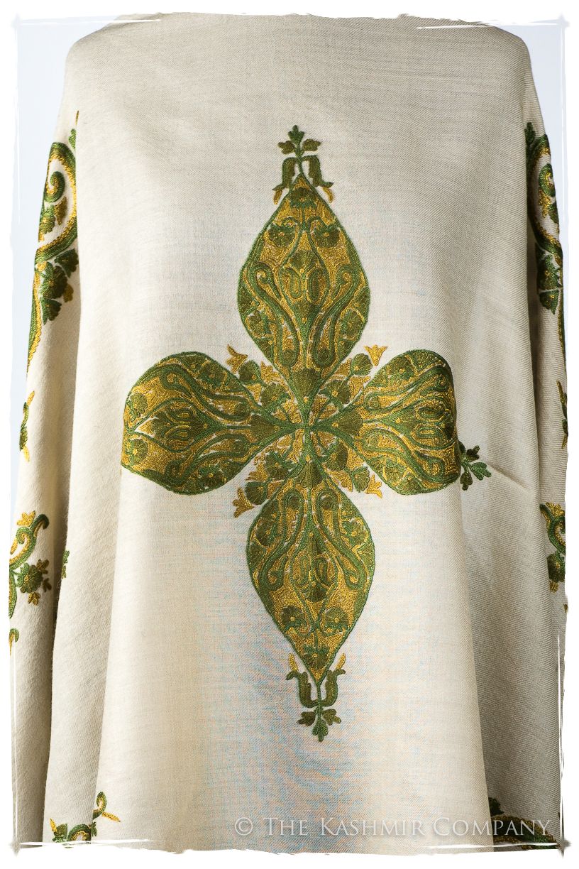 Sage Simone Royale Paisley Shawl