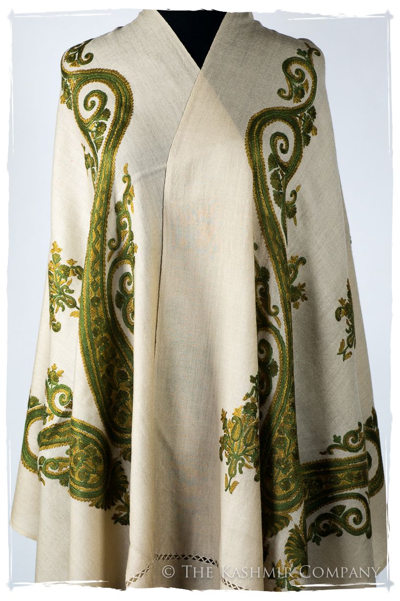 Sage Simone Royale Paisley Shawl