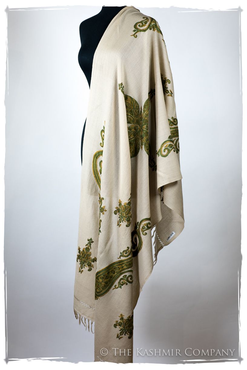 Sage Simone Royale Paisley Shawl