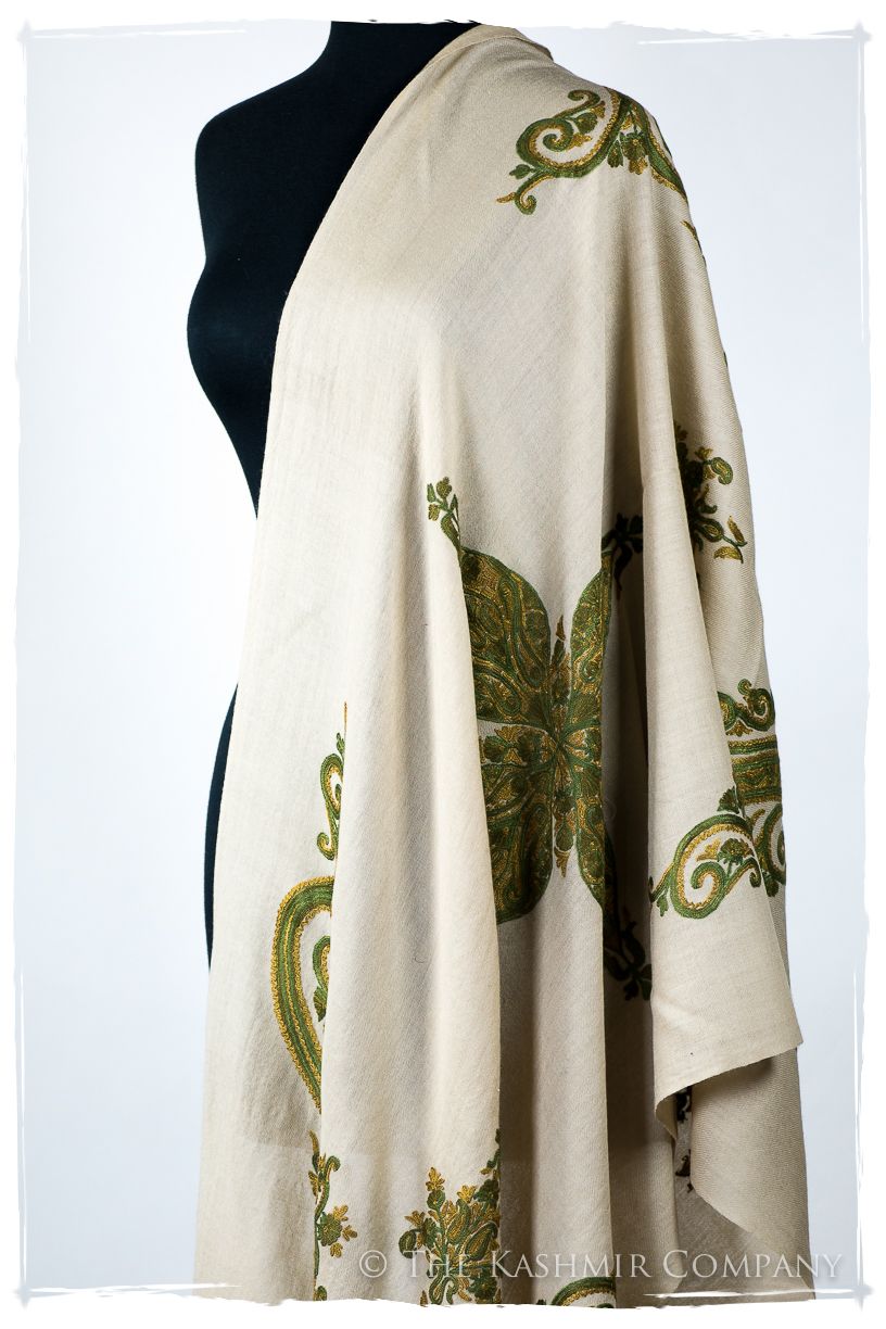 Sage Simone Royale Paisley Shawl