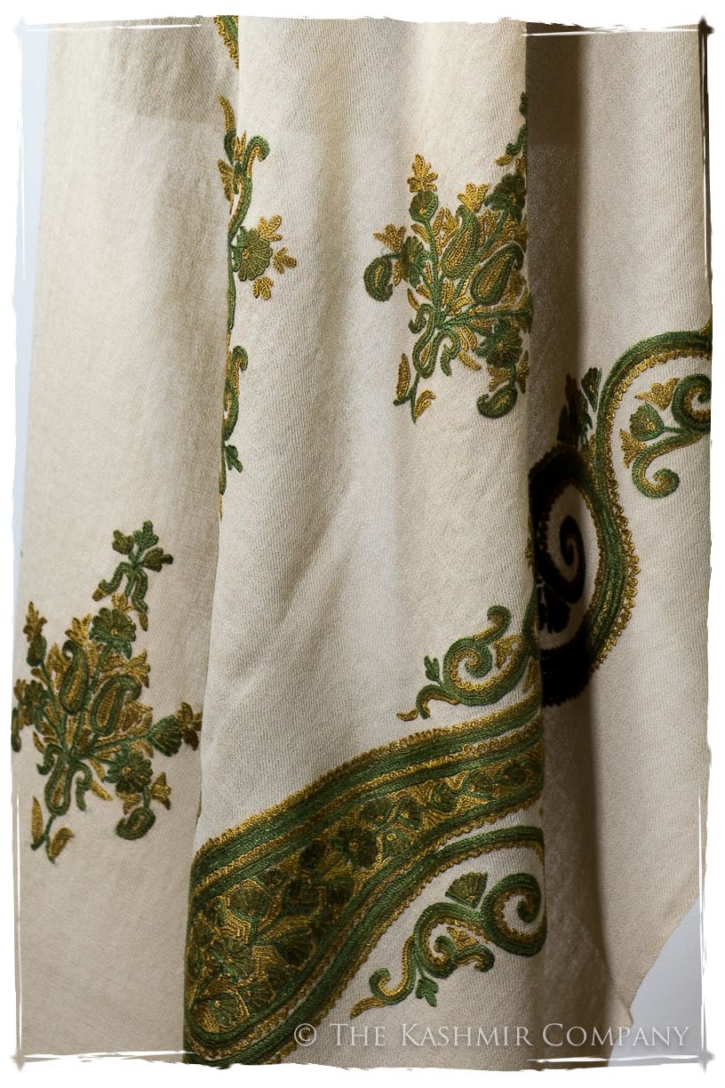 Sage Simone Royale Paisley Shawl