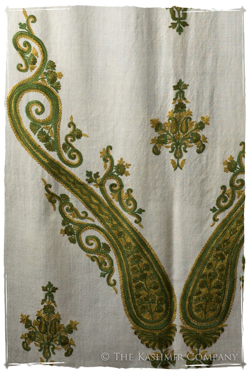 Sage Simone Royale Paisley Shawl