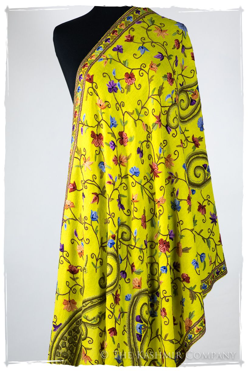 Jardin de Pierre Précieuse Topaze Paisley Shawl