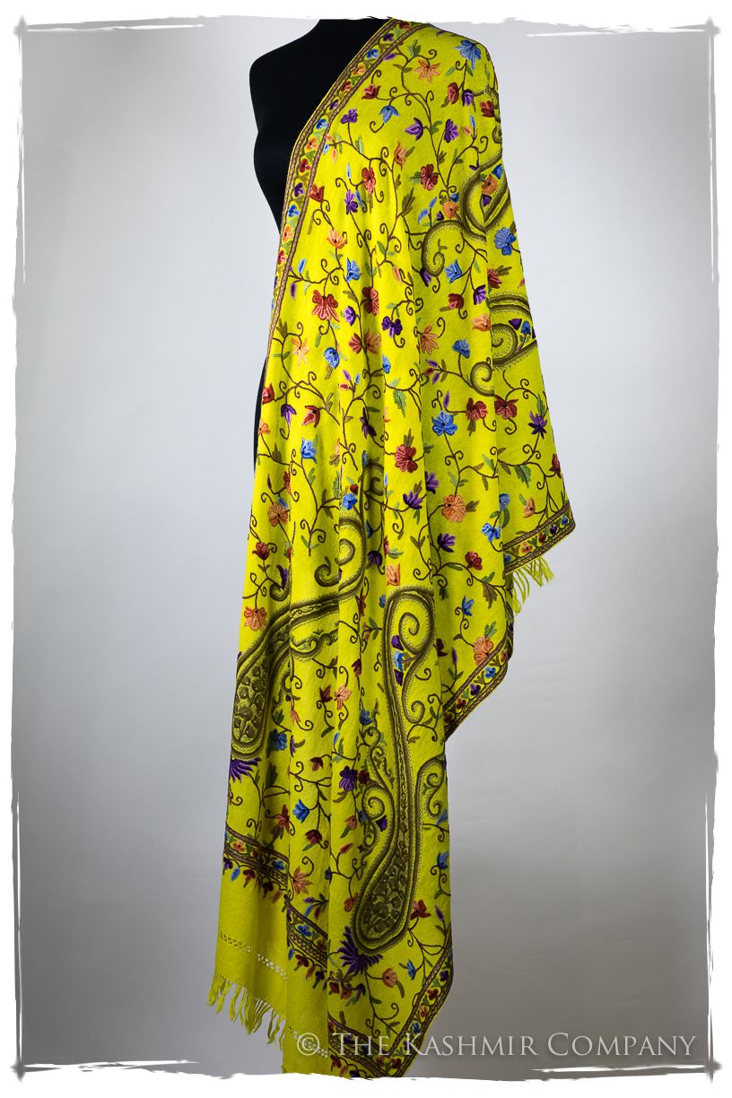 Jardin de Pierre Précieuse Topaze Paisley Shawl