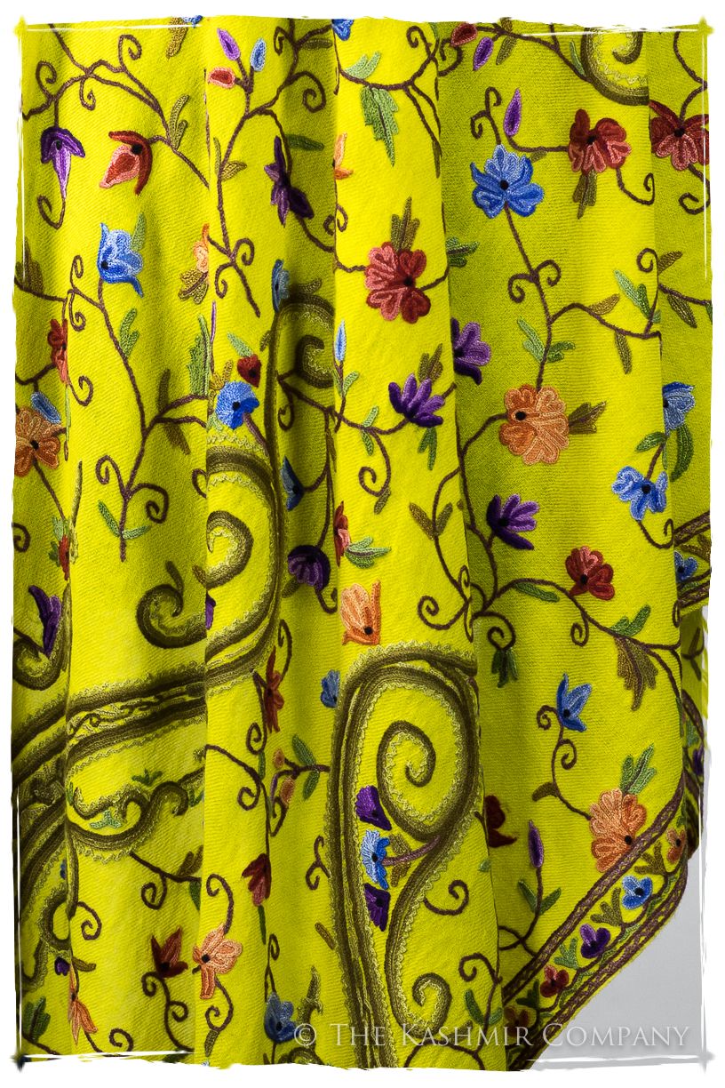 Jardin de Pierre Précieuse Topaze Paisley Shawl