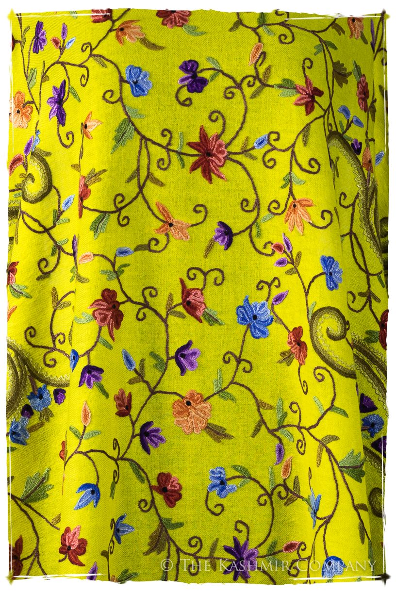 Jardin de Pierre Précieuse Topaze Paisley Shawl