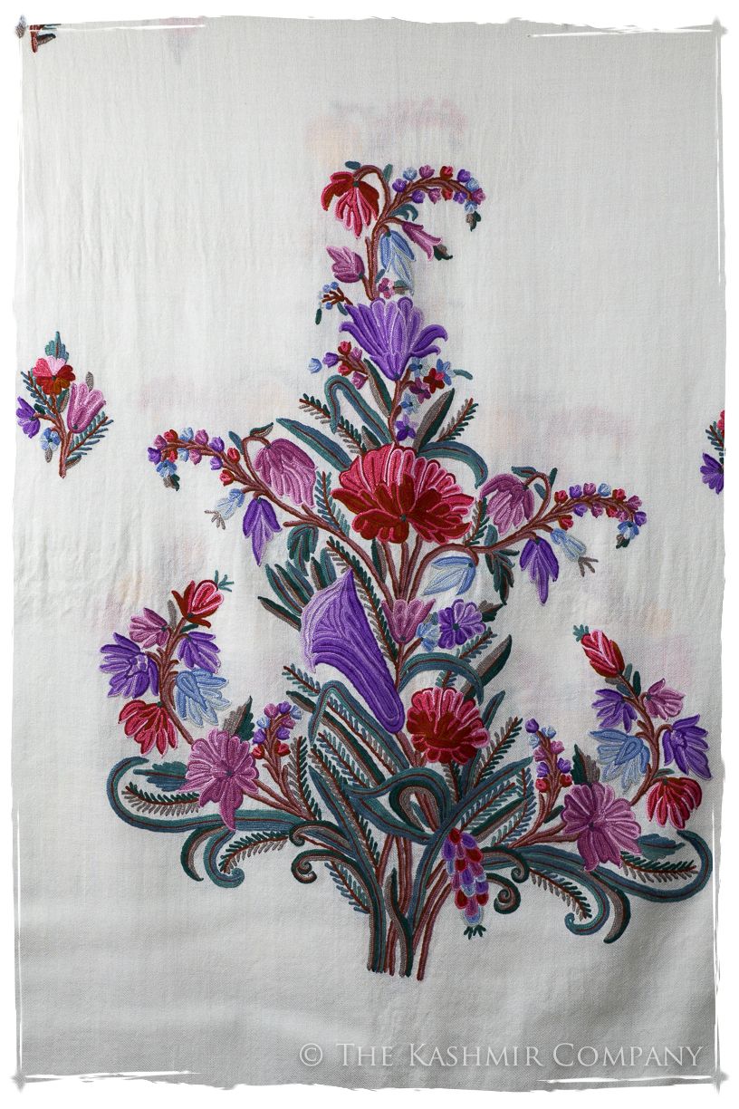 Bouquet de Tulipés Voilét d'ivoire Provence Shawl