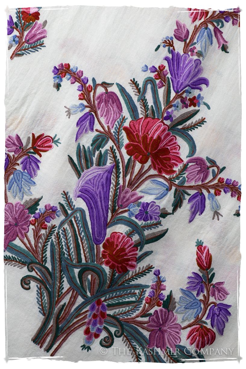 Bouquet de Tulipés Voilét d'ivoire Provence Shawl