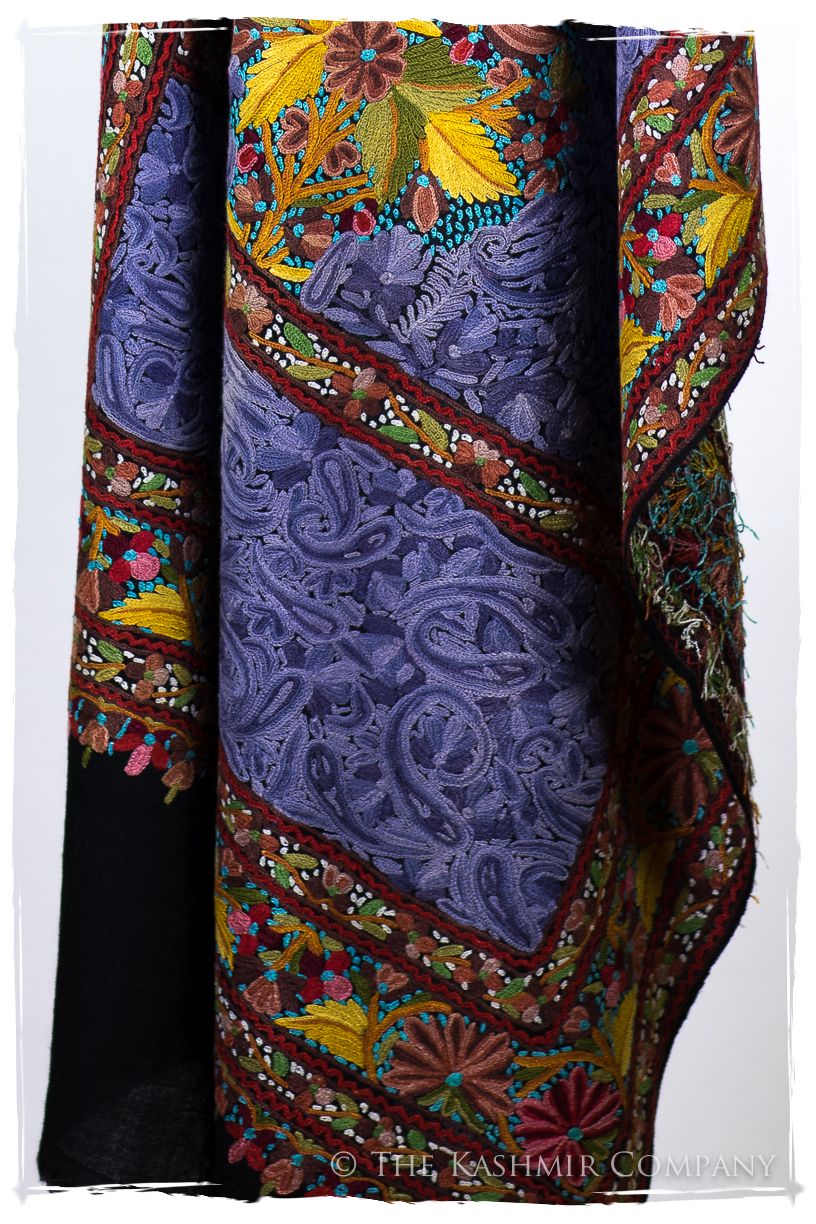 En Présence de l'élégance bleu Antiquaires Shawl
