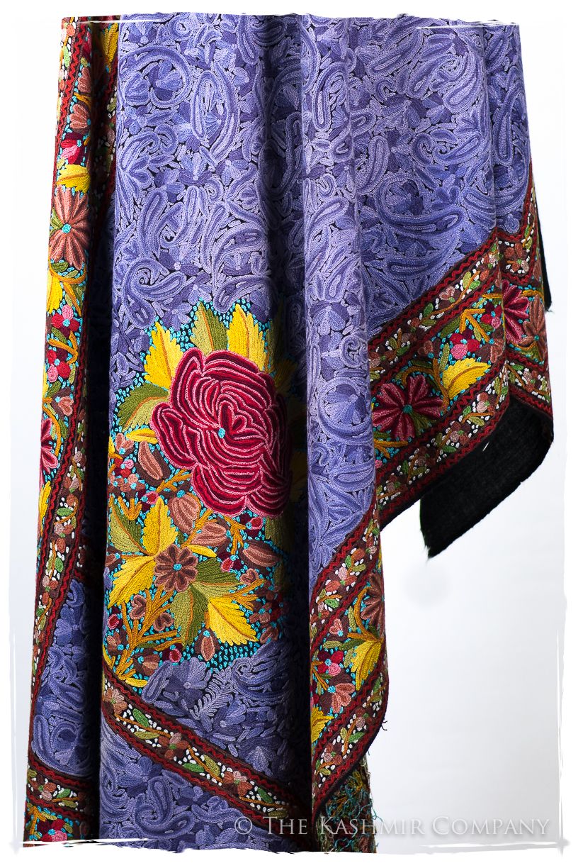 En Présence de l'élégance bleu Antiquaires Shawl