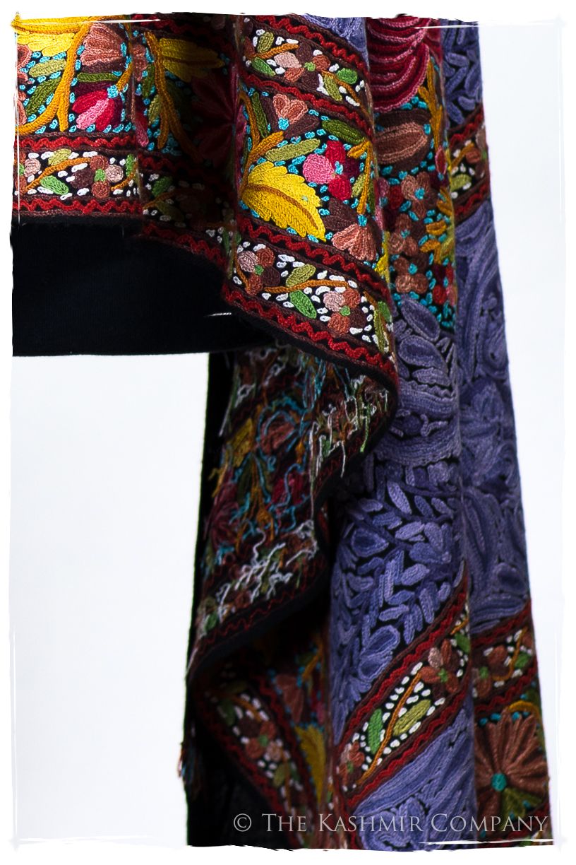 En Présence de l'élégance bleu Antiquaires Shawl