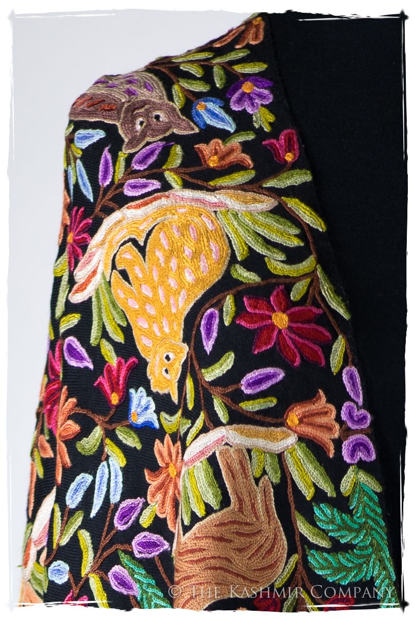 Jardin de Crépuscule du Sanctuaire Colonial Indien Antiquaires Shawl
