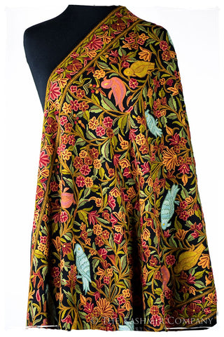 Jardin d'Eden Mughal Indien Antiquaires Shawl