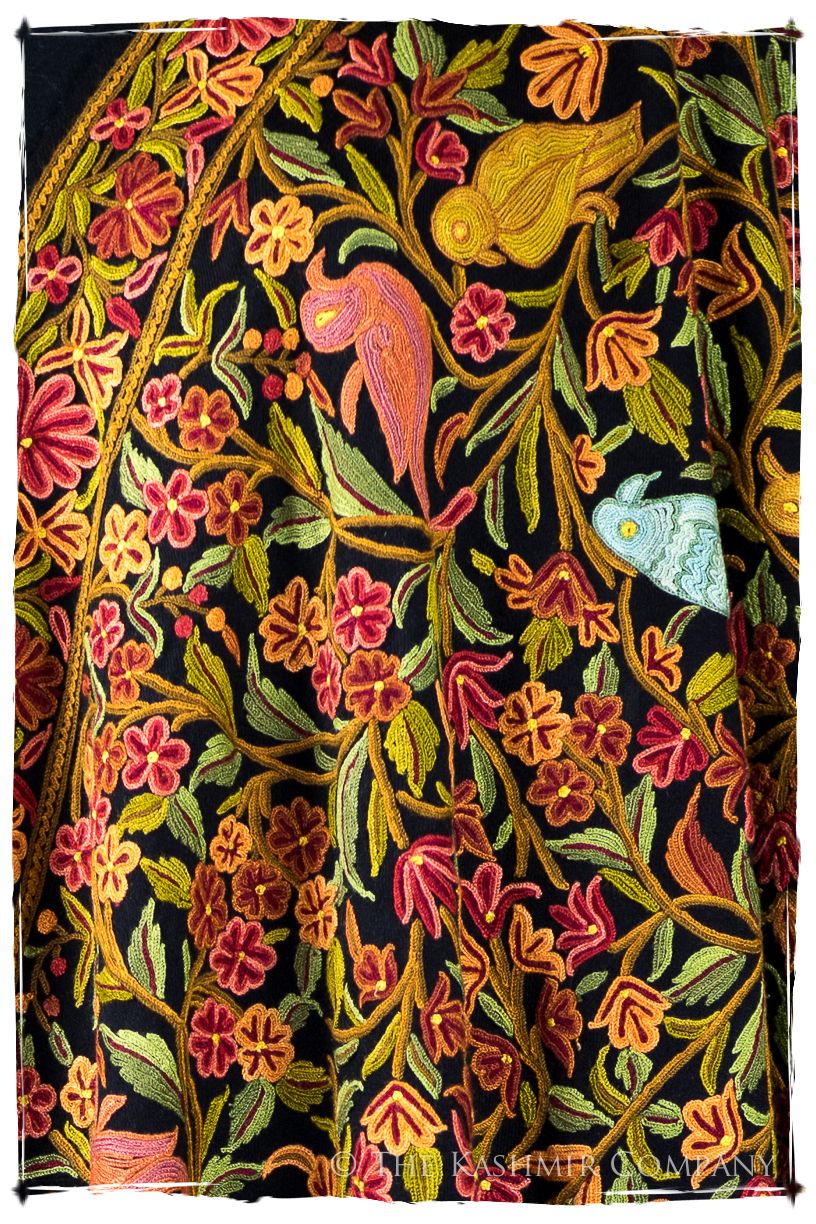 Jardin d'Eden Mughal Indien Antiquaires Shawl
