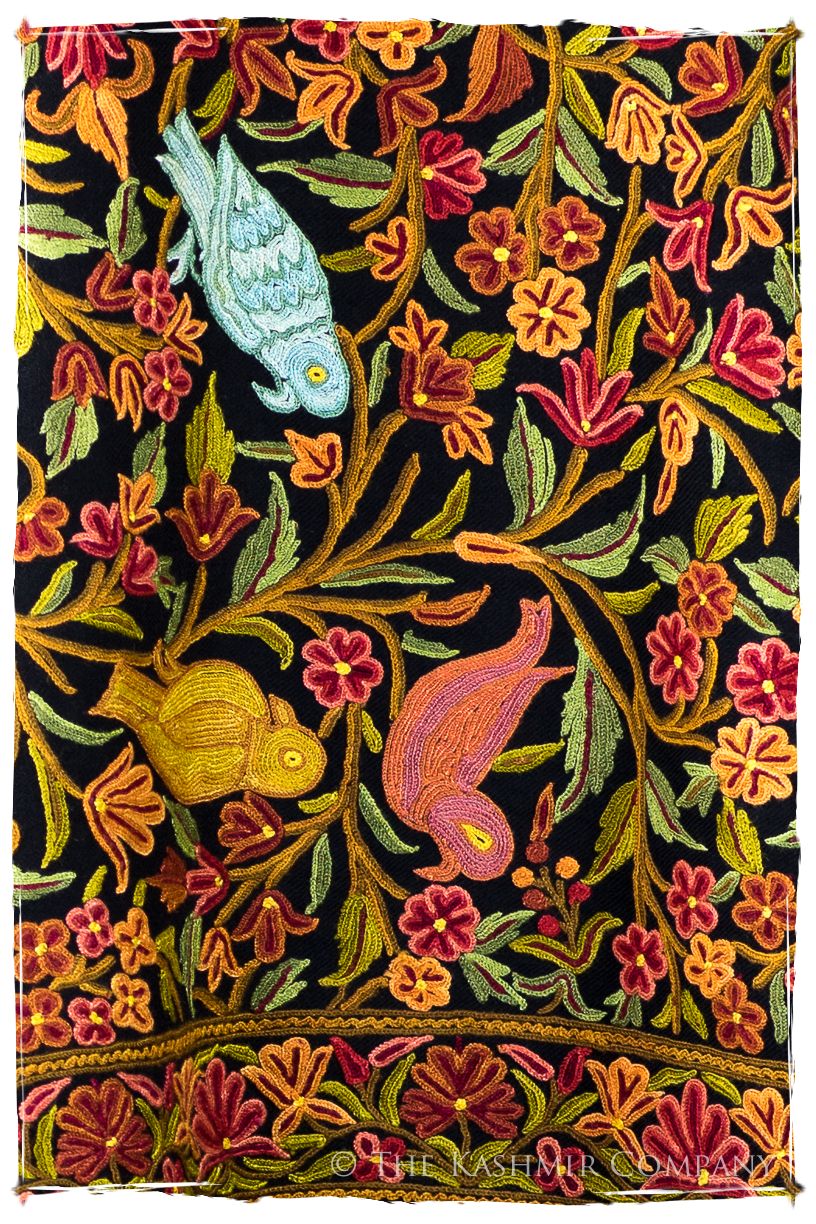 Jardin d'Eden Mughal Indien Antiquaires Shawl