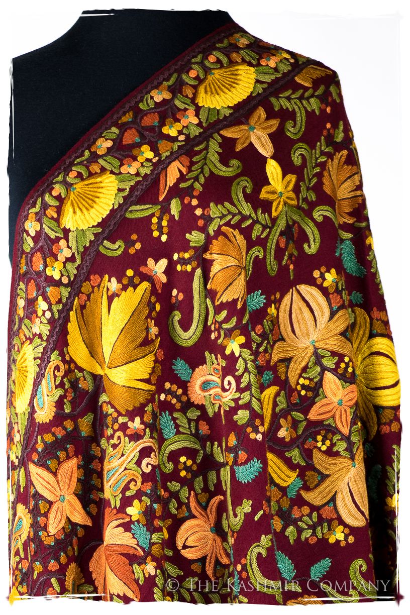 Jardin du Chinar du Bordeaux Cachemire Antiquaires Shawl