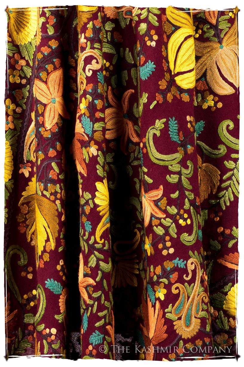 Jardin du Chinar du Bordeaux Cachemire Antiquaires Shawl