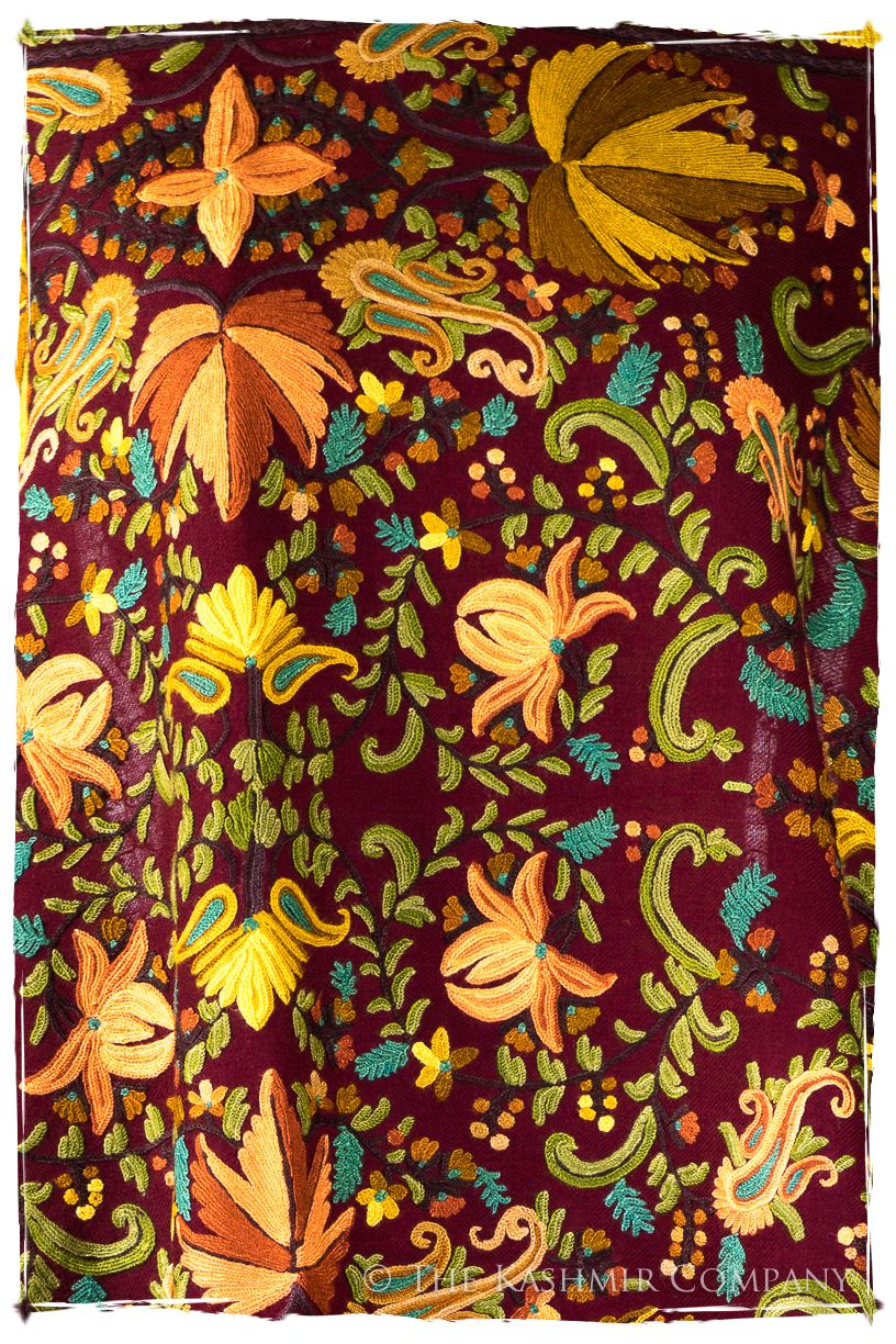 Jardin du Chinar du Bordeaux Cachemire Antiquaires Shawl
