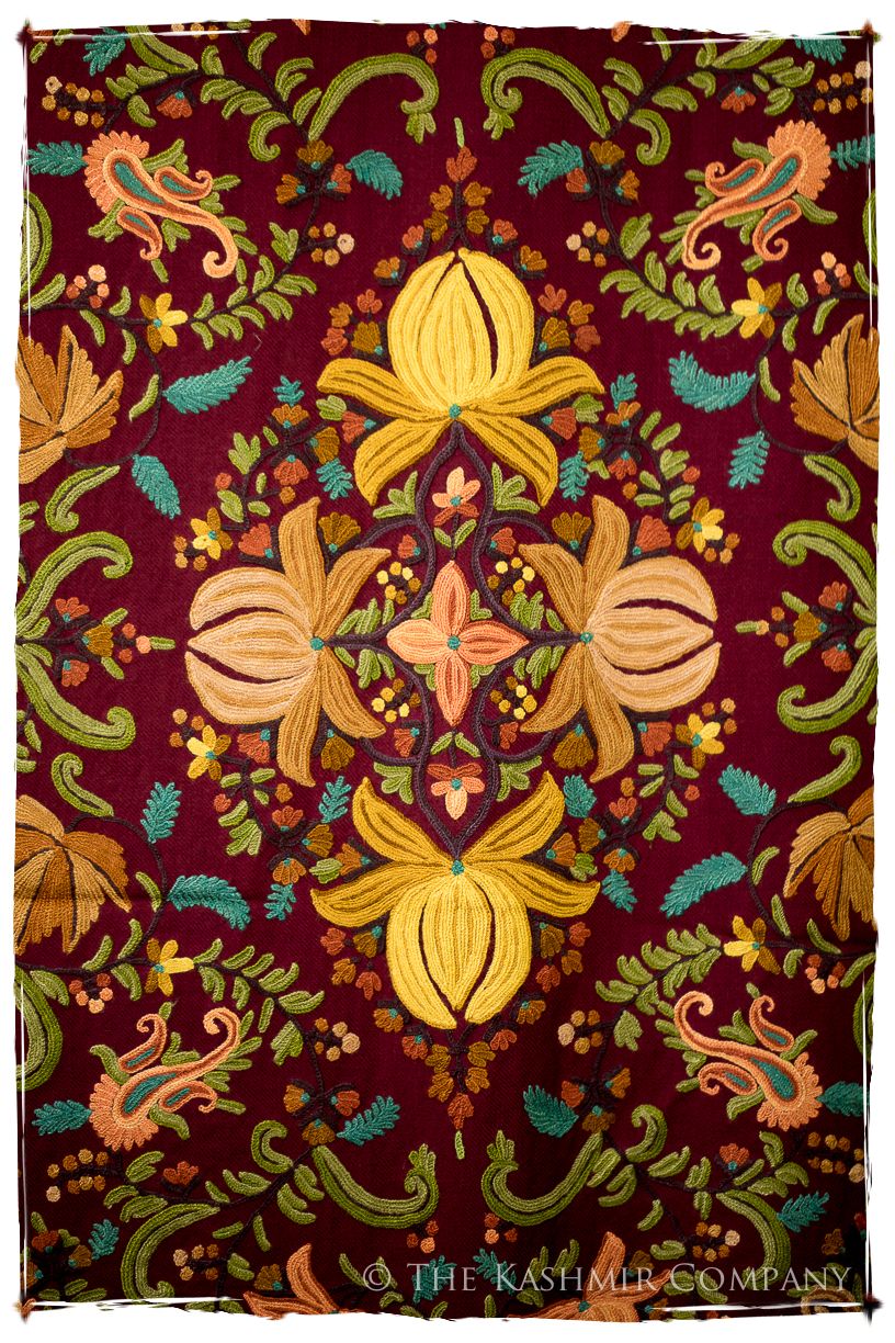 Jardin du Chinar du Bordeaux Cachemire Antiquaires Shawl