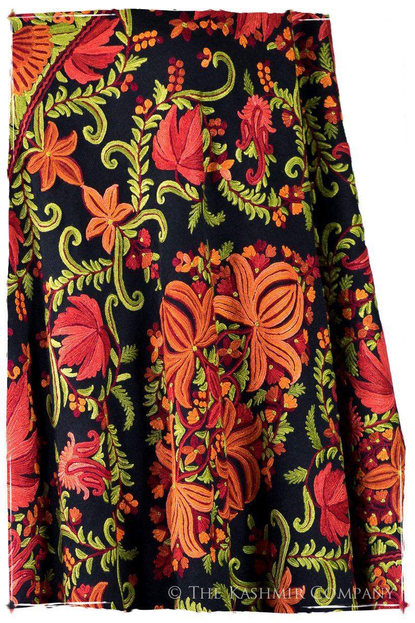 Jardin Chinar de Bijoux Rouges en Cachemire Antiquaires Shawl