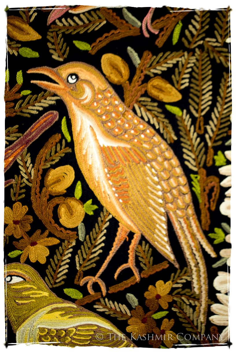 Oiseaux d'Afrique du Nord Arabe Antiquaires Shawl