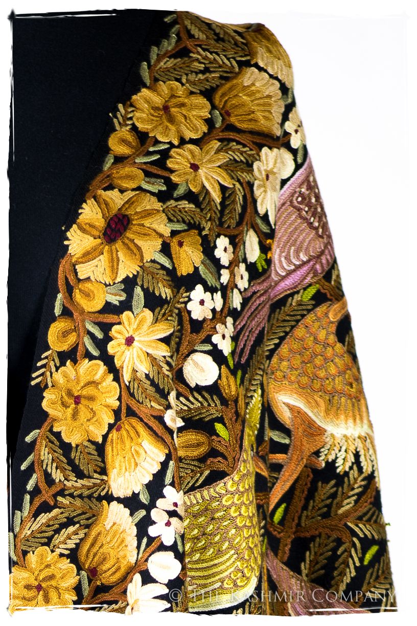 Oiseaux d'Afrique du Nord Arabe Antiquaires Shawl