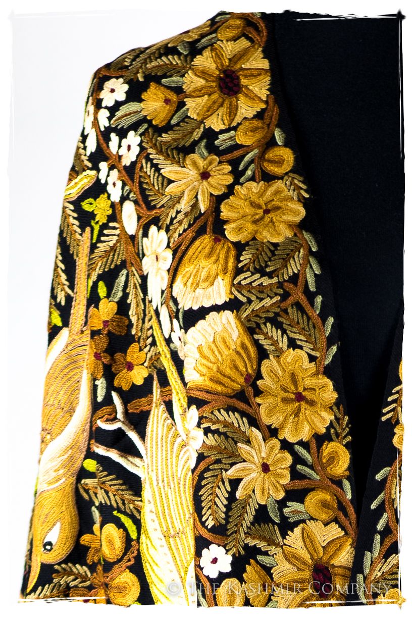 Oiseaux d'Afrique du Nord Arabe Antiquaires Shawl