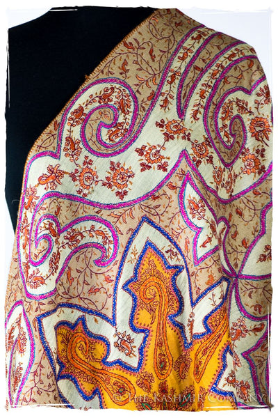 The Mona Lisa Fuchsia Lime Deux Shawl