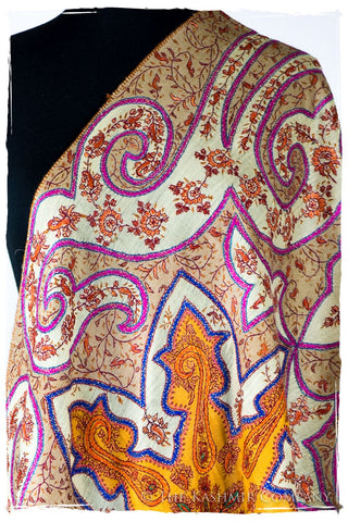 The Mona Lisa Fuchsia Lime Deux Shawl