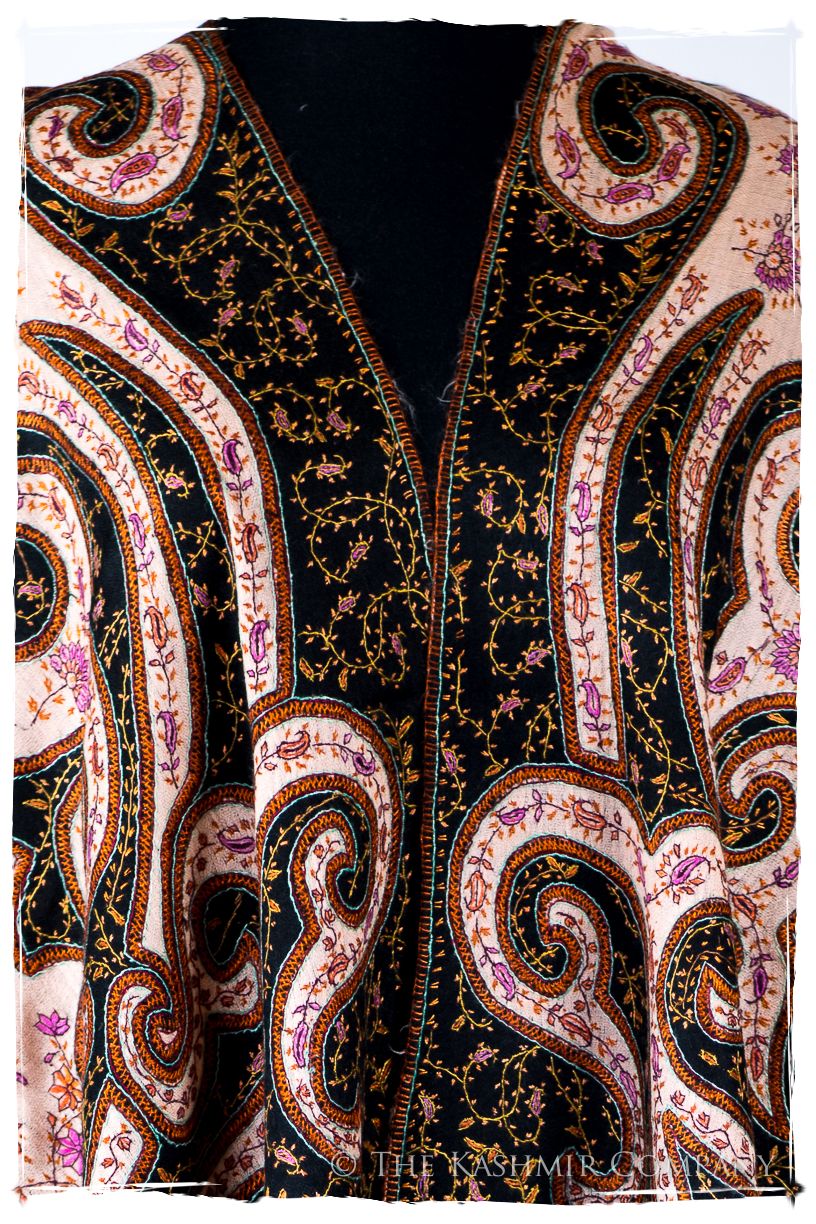 The Mona Lisa Noir Rose Deux Shawl