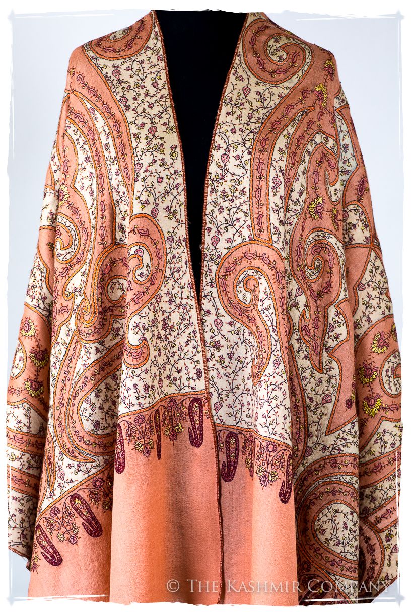 The Mona Lisa Peach Amber Deux Shawl