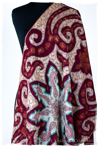 The Mona Lisa Napa Bordeaux Deux Shawl