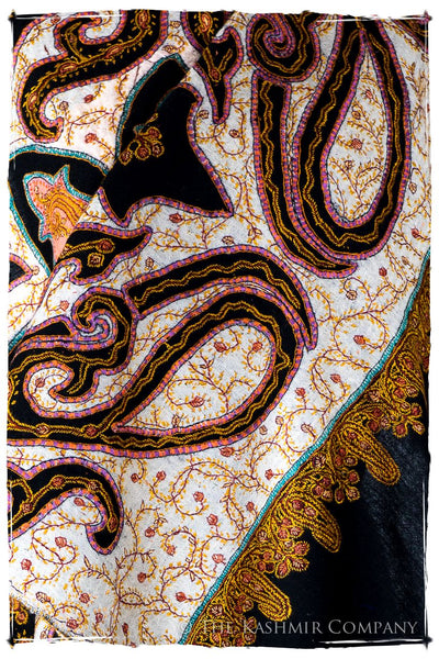 The Mona Lisa Noir Rose Gold Deux Shawl