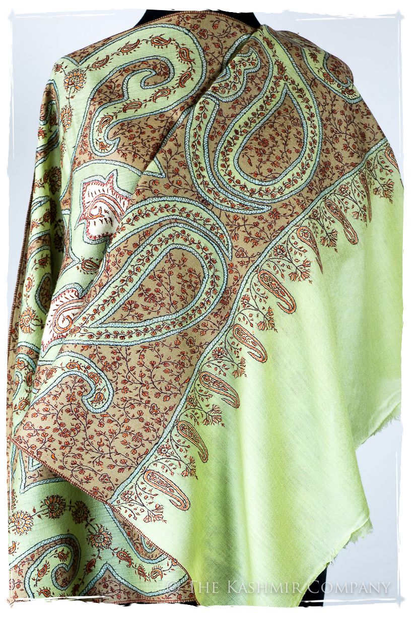 The Mona Lisa Celadon Mist Deux Shawl