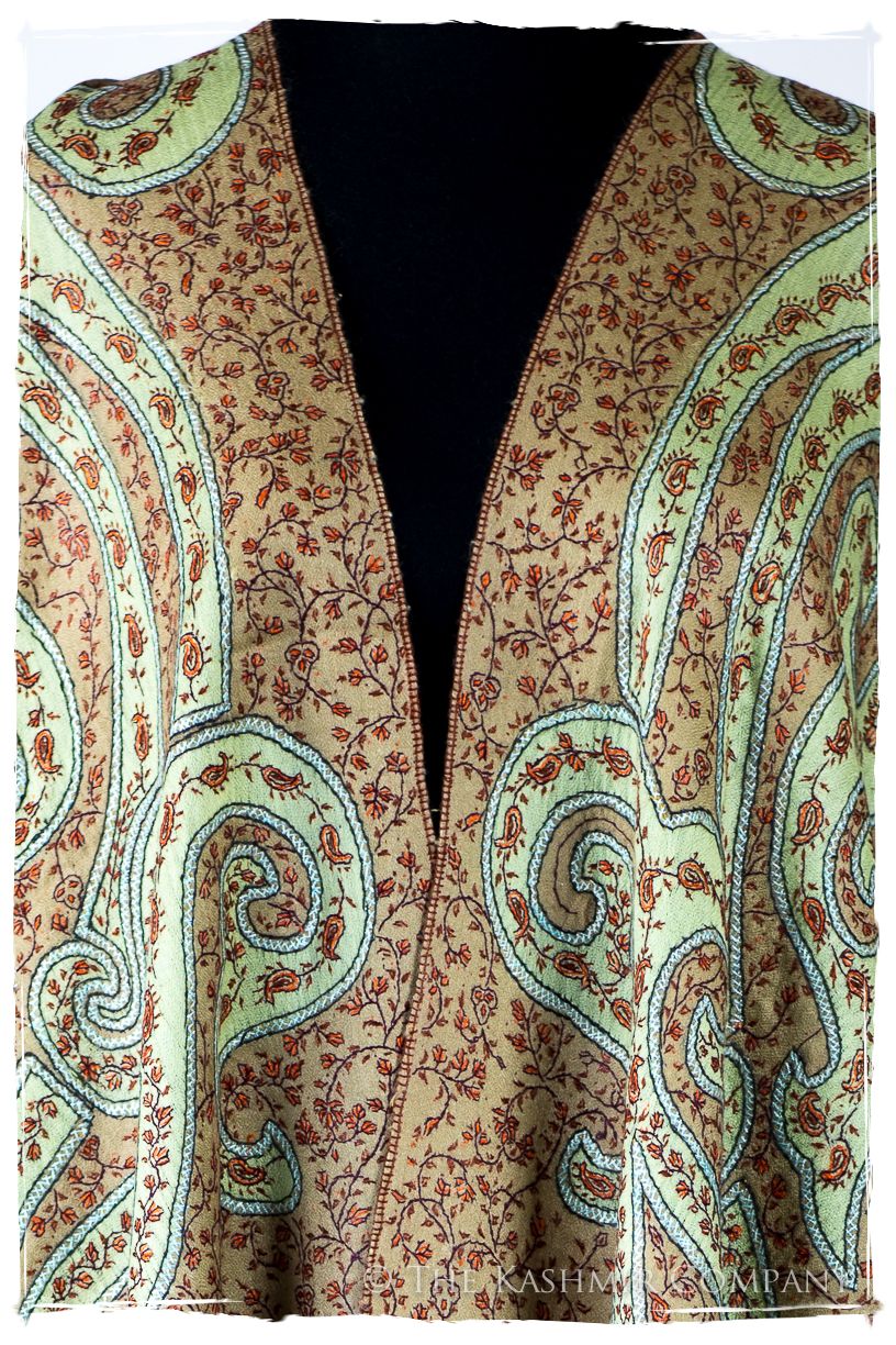 The Mona Lisa Celadon Mist Deux Shawl
