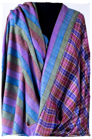 The Edinburgh - Handloom Cashmere Reversible Grand Shawl