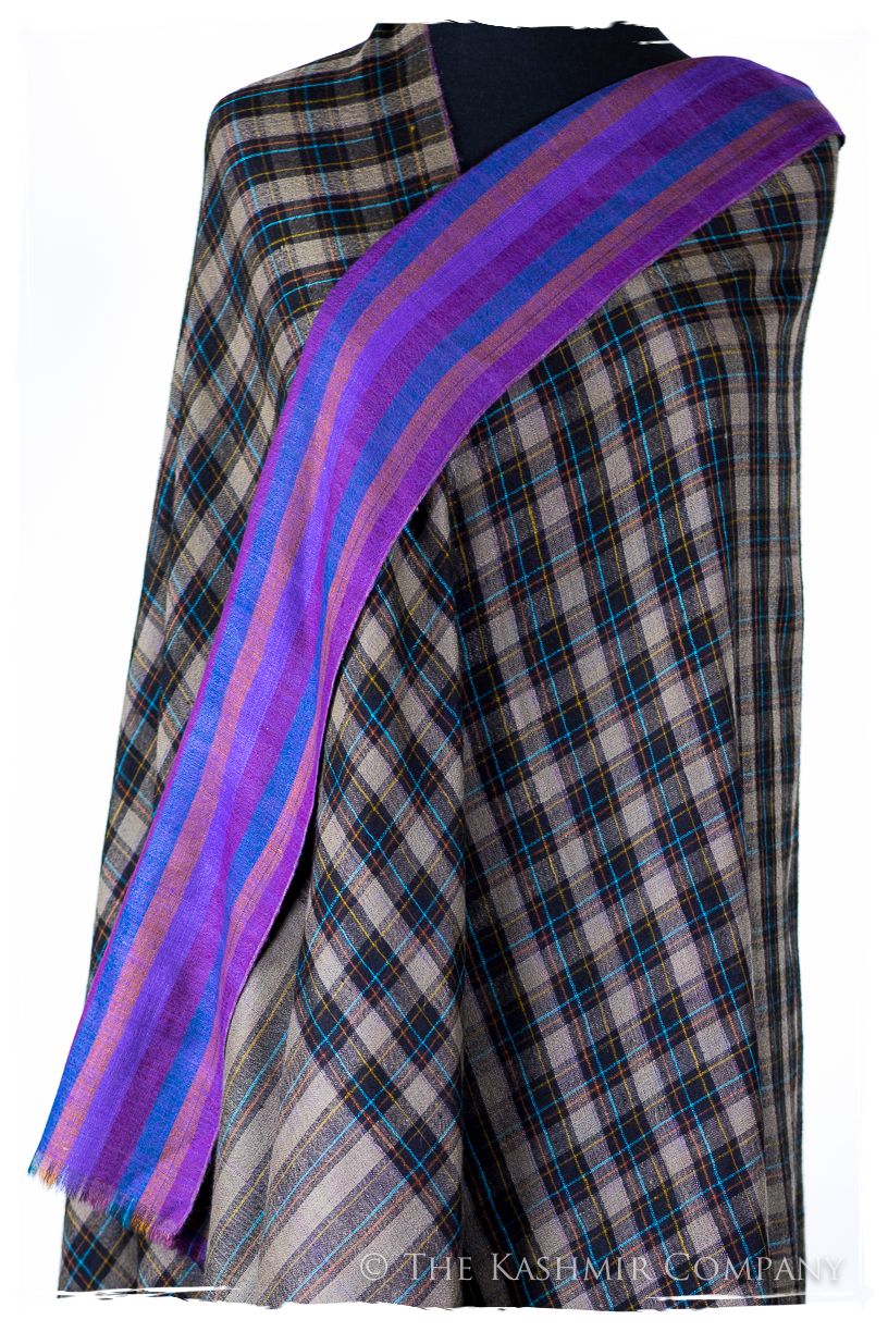 The MacLain - Handloom Cashmere Reversible Grand Shawl