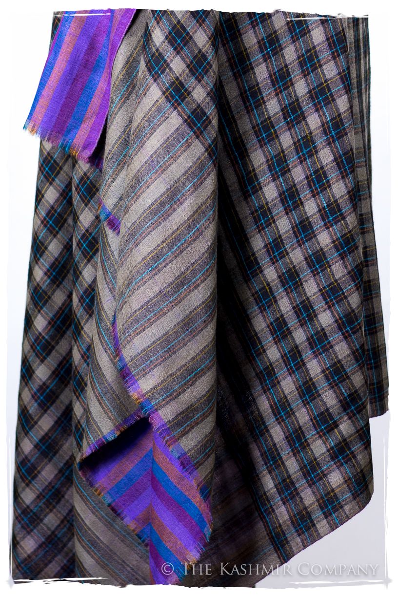 The MacLain - Handloom Cashmere Reversible Grand Shawl