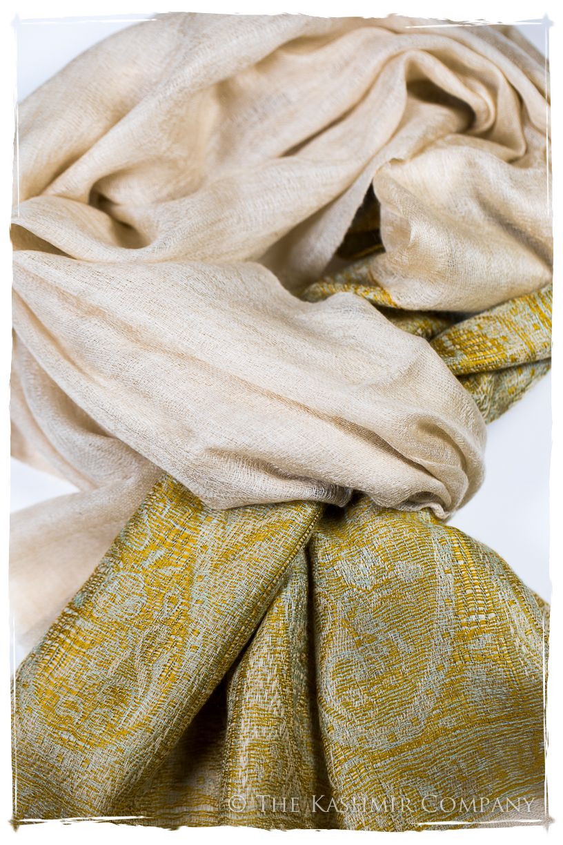 Zaynab Paisley Frontière Pashmina Cashmere Scarf