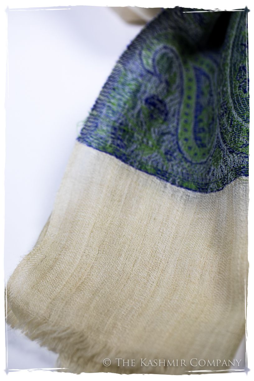 Sumaya Paisley Frontière Pashmina Cashmere Scarf