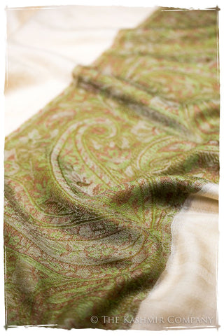 Nezha Paisley Frontière Pashmina Cashmere Scarf