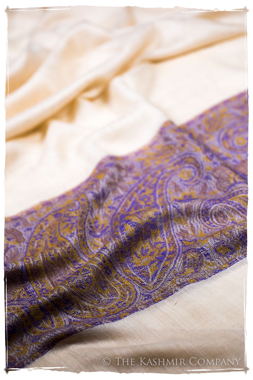 Nafisa Paisley Frontière Pashmina Cashmere Scarf