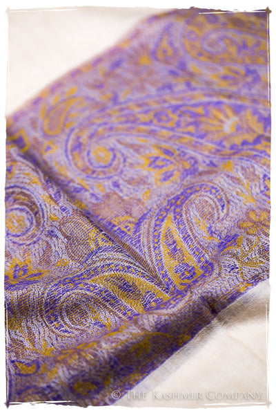 Nafisa Paisley Frontière Pashmina Cashmere Scarf