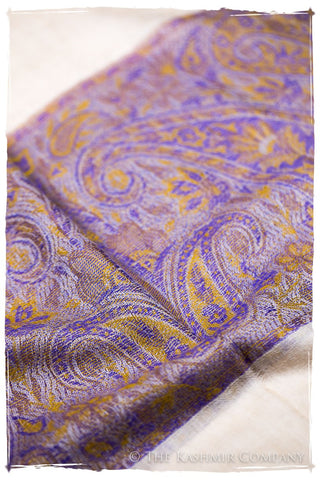 Nafisa Paisley Frontière Pashmina Cashmere Scarf