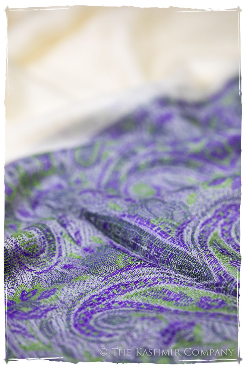 Maysoon Paisley Frontière Pashmina Cashmere Scarf