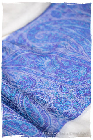 Leila Paisley Frontière Pashmina Cashmere Scarf