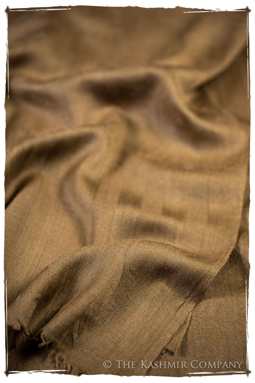 Cuban Sand Paisley Kashmir Wool Scarf