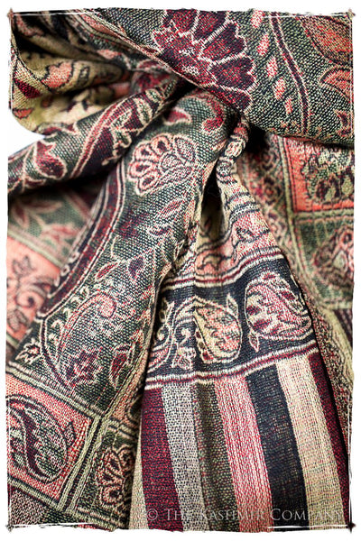 Adriana Paisley Reversible Kashmir Wool Scarf