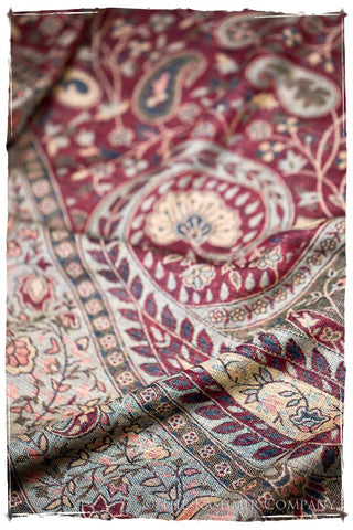 Annamaria Paisley Reversible Kashmir Wool Scarf