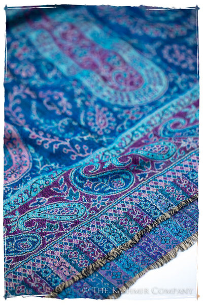 Aurora Paisley Reversible Kashmir Wool Scarf